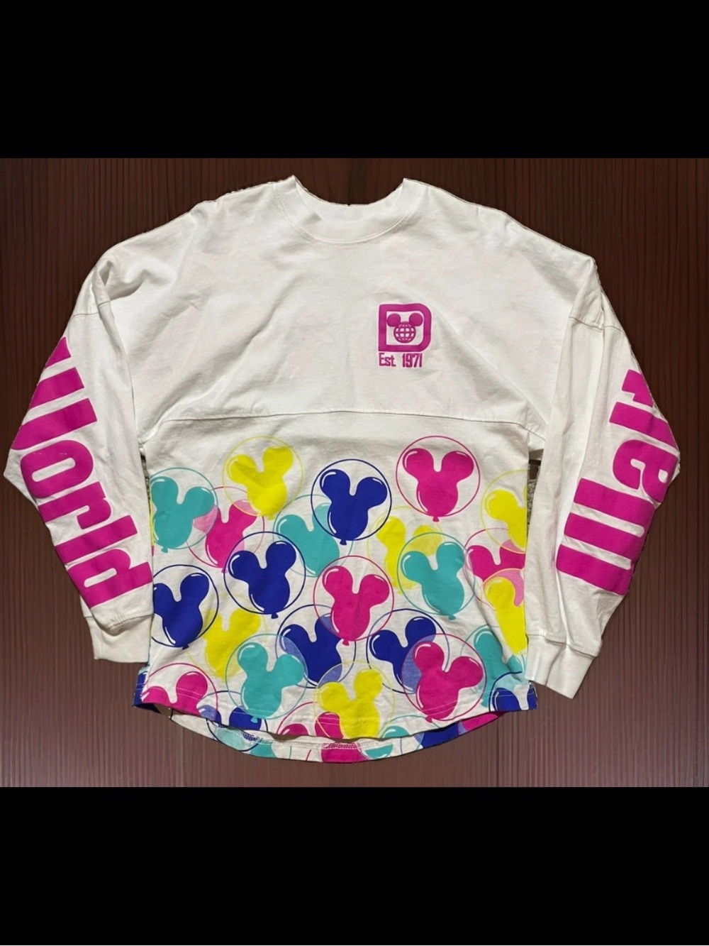 Disney Mickey balloon spirit Jersey, XS